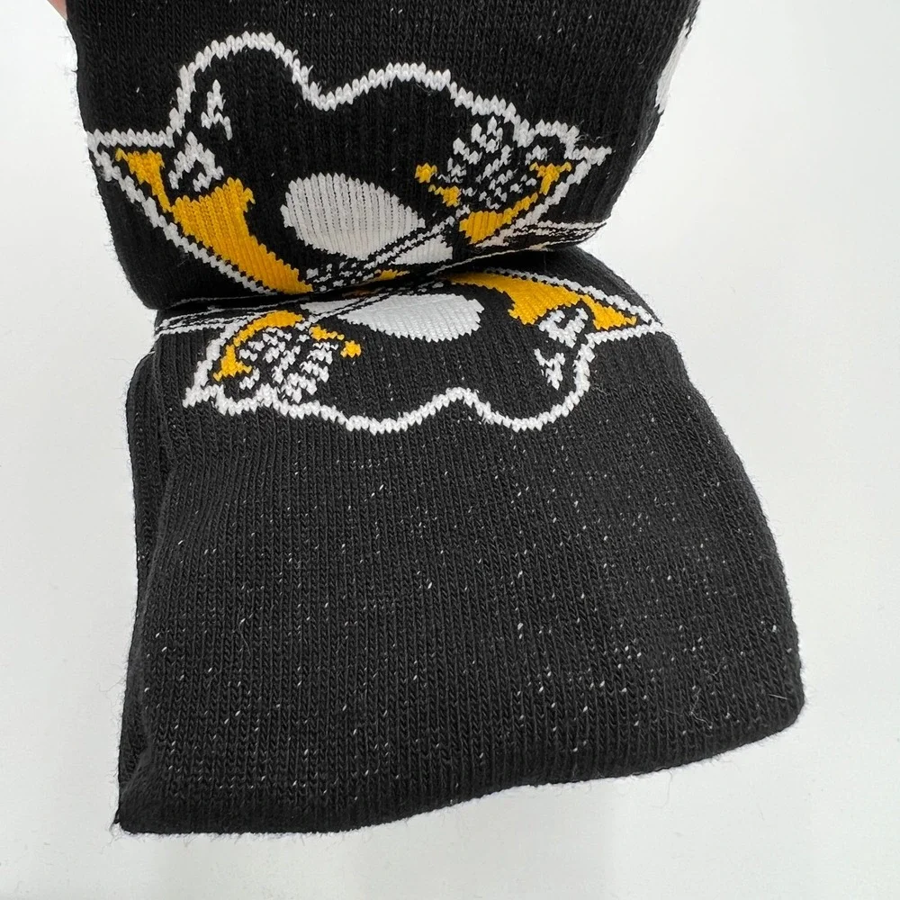 Adidas Pittsburgh Penguins‎ NHL Mens Crew Socks Black Gold Size L 9-11